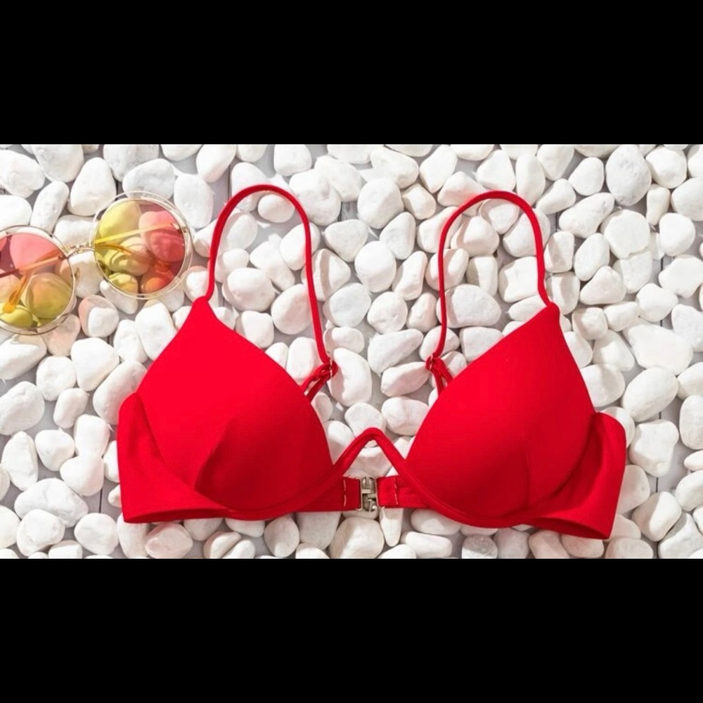 SHEIN red bikini top